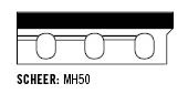 1 HSS Hobelmesser 80 x 27 x 2.9 für Scheer - MH 50